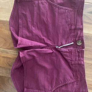 American Eagle Burgundy Shorts